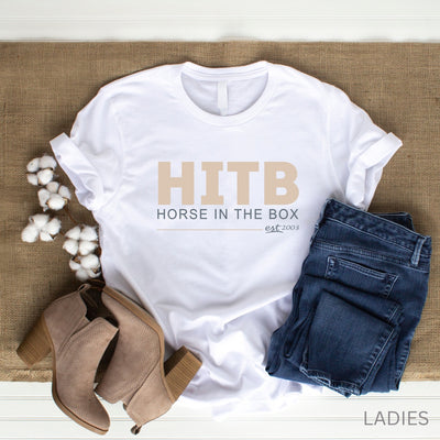 HORSE IN THE BOX FITTED T SHIRT