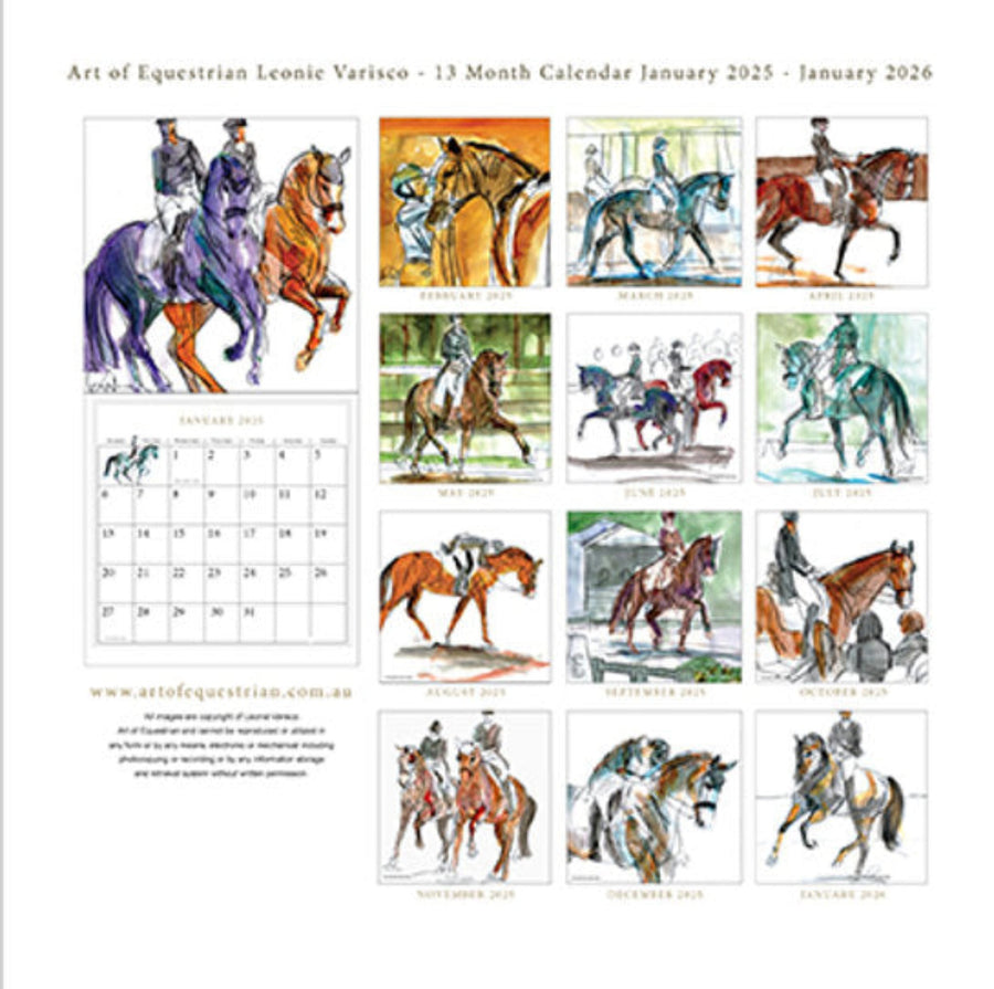 Art Of Equestrian 2025 Calendar