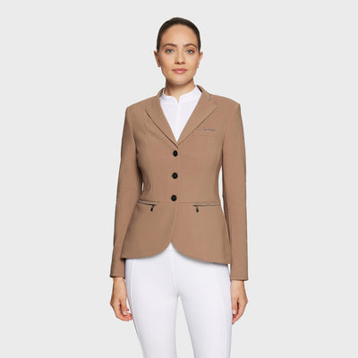 Samshield Victorine Crystal Fabric Ladies Competition Jacket Camel