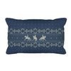 Beaux Chevaux Cushion Bleue Shield 3 Horse