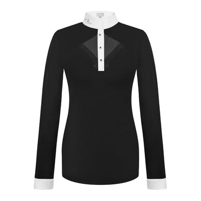 FairPlay Cathrine Long Sleeved Competition Shirt Black-White