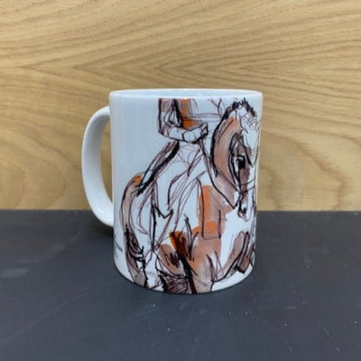 Art of Equestrian Dressage Mug Brown