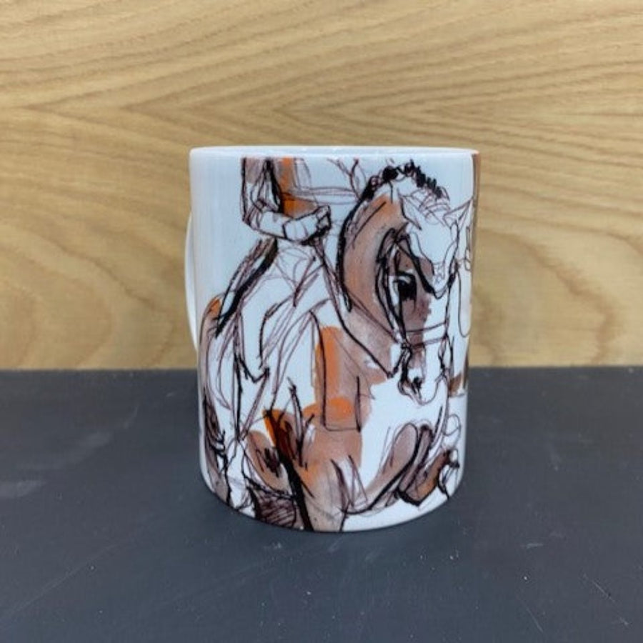 Art of Equestrian Dressage Mug Brown