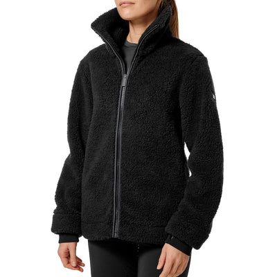 Equestrian Stockholm Teddy Fleece Jacket Black Dark Ocean