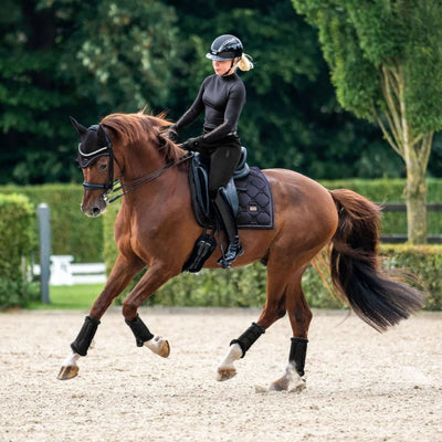 Equestrian Stockholm Dressage Saddle Pad Dark Ocean