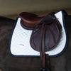 Equestrian Stockholm Jump-All Purpose Saddle Pad Modern White Navy