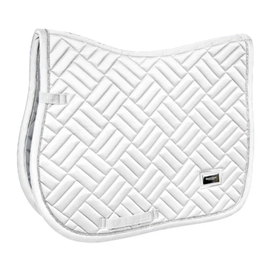 Equestrian Stockholm Jump-All Purpose Saddle Pad Modern White Perfection