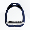 Flex-On Green Composite Inclined Ultra Grip Stirrups BLUE/GREY/WHITE