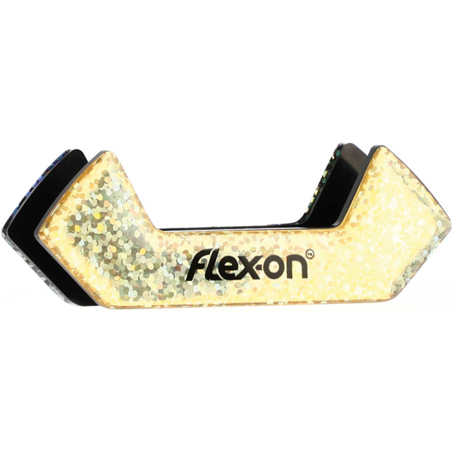 Flex-On Interchangeable Safe On Stirrup Magnet GOLD GLITTER