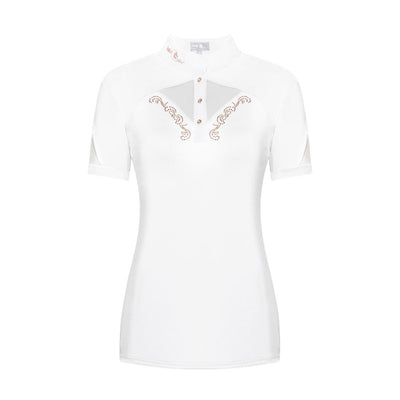 FairPlay Cathrine Short Sleeved Competition Shirt with RoseGold Details