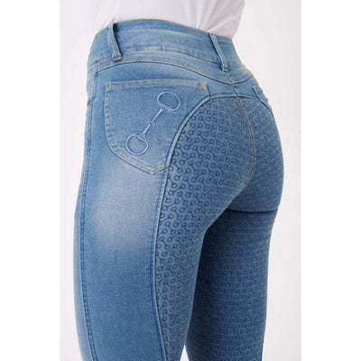 Horze Kaia Ladies Denim Full Seat Breeches