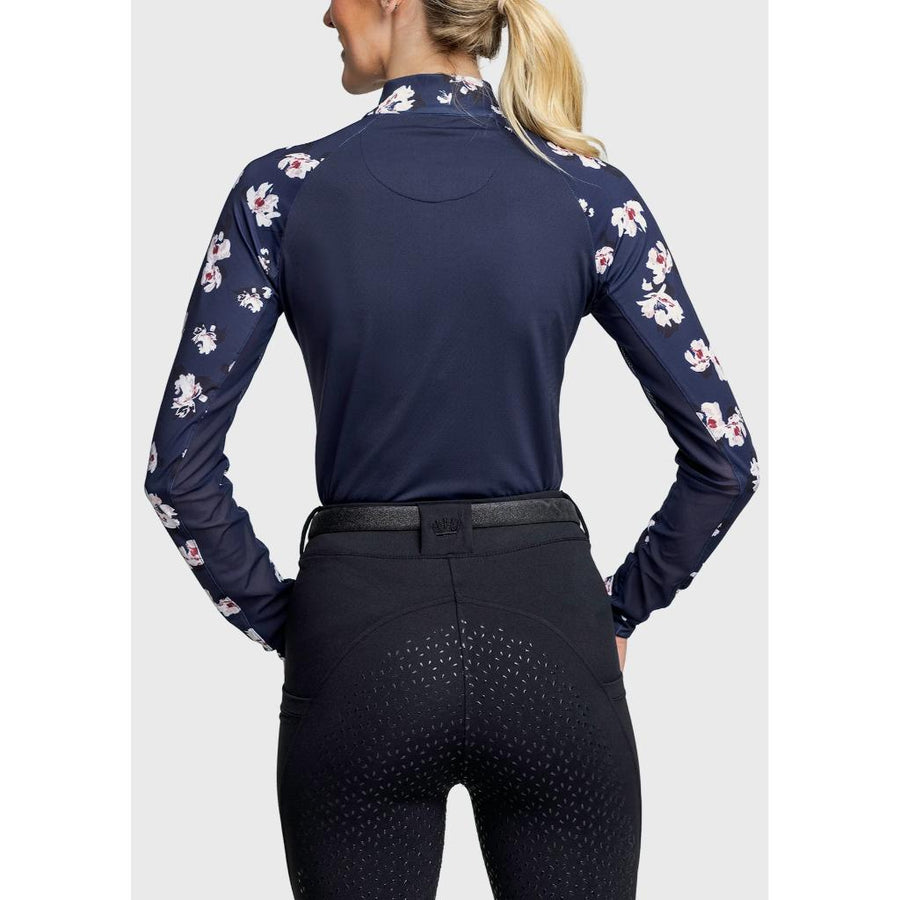 Kastel Denmark Long Sleeve Sunshirt Navy Floral Collar