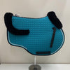 Mattes Eurofit Jump Saddle Pad Teal with Black Sheepskin Trim