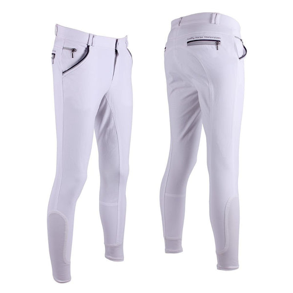 QHP Jason Silicone Full Seat Mens Breeches - Horse in the Box