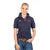 Hitchley and Harrow Fitted Ladies Polo Shirt NAVY-PINK