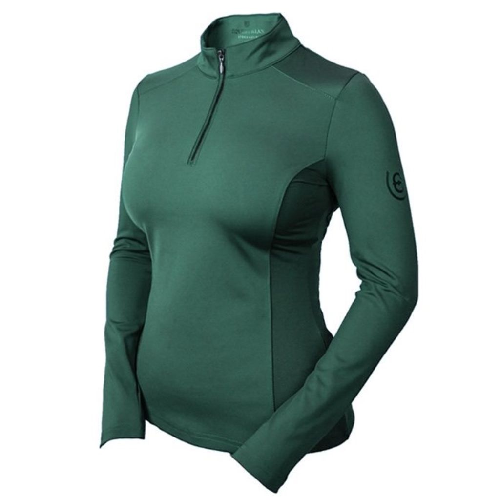 Equestrian Stockholm Long Sleeved Vision Top Sycamore Green - Horse in ...